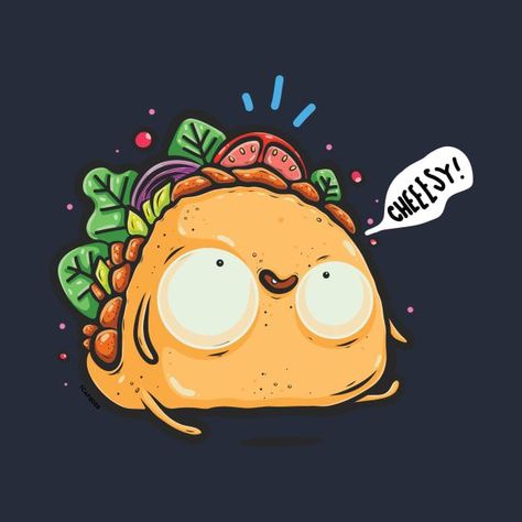 Kawaii Taco Cheesy Silly Butt by Twocatsandpossum Taco Cartoon, Taco Drawing, Cartoon Expression, Birthday Tattoo, Smiles And Laughs, Fruit Design, Funny Hoodies, Funny Cartoons, Funny Tees