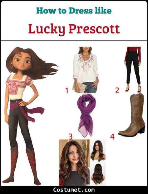 Lucky Prescott's (Spirit Riding Free) Costume for Cosplay & Halloween 2023 Lucky Spirit Costume, Lucky From Spirit Costume, Lucky Prescott, Spirit Costume, Spirit Riding Free, Spirit Halloween Costumes, Free Cosplay, Costume For Halloween, Look Rock