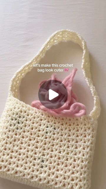 mahum | crochet artist on Instagram: "when in doubt, add bows! crochet the cutest mesh bag with my tutorial on youtube 🫶🏼 what color will you make yours?

using scraps leftover from @hopeswool wonderland pink yarn 💞

🏷 #crochet #crocheted #crocheting #crocheteveryday #crochetbag #crochetbags" Mahum Crochet, Crochet Artist, Pink Yarn, Artist On Instagram, Mesh Bag, Cute Crochet, Crochet Bag, The Cutest, Yarn