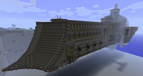 This is my current project in minecraft. it's inspired by alot of things, but first and foremost the emperor-class battleships from the warhammer 40k universe. -Only the exterior is done so far, bu... Space Ships Interior, Minecraft Spaceship, Warhammer 40k Emperor, 40k Ships, Battlefleet Gothic, X Wing Miniatures, Minecraft Banners, Amazing Minecraft, Space Ships