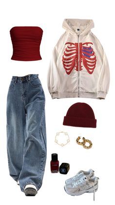 Street Style Outfits Casual, Red Streetwear, Casual Chique, Outfit Inspo Casual, Swaggy Outfits, Simple Trendy Outfits, Red Outfit, Really Cute Outfits, Edgy Outfits