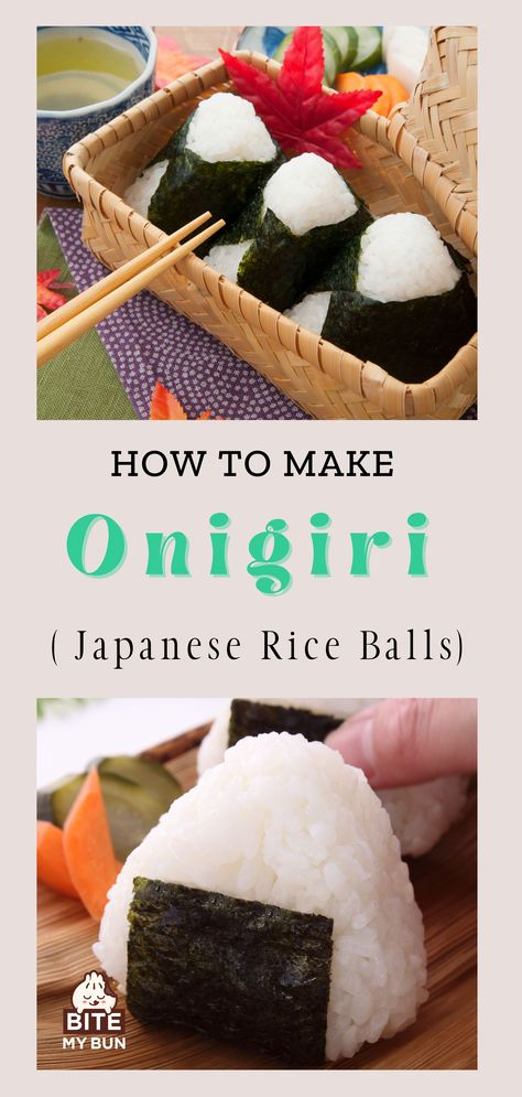 Homemade Rice Balls, Filled Rice Balls, Rise Ball Japanese Food, Rice Balls Recipe Japanese Vegan, How To Make Japanese Rice Balls, Rice Mold Ideas, Asian Rice Balls Recipe, Japanese Food With Rice, Sushi Rice Balls Recipe