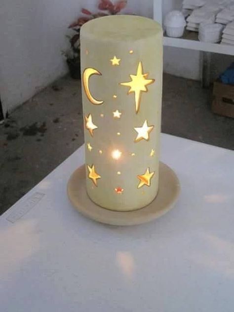 Ceramic Lantern Ideas Pottery, Lantern Pottery Ideas, Clay Night Lights, Luminary Clay Projects, Slab Lantern Ceramics, Ceramic Lantern Ideas Clay, Ceramics Lantern Ideas, Clay Lanterns Ceramics, Lantern Ceramic Ideas