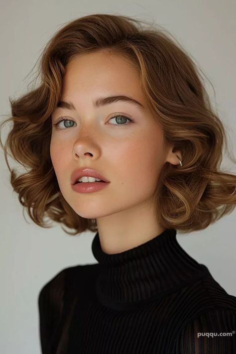 1940s Haircut Woman, 20s Bob Haircut, Short Hair Wedding Hair Styles, Classic Hairstyles For Short Hair, Hollywood Glam Short Hair, Easy Vintage Hairstyles For Short Hair, 50s Bob Hairstyles, 1930s Hair Short, Hairstyles For Short Necks