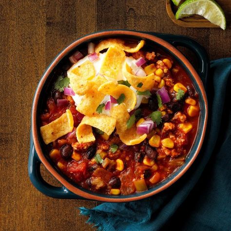 Chili Recipe Taste Of Home, Unique Chili Recipes, Chili Recipe With Black Beans, Pork Chili, Soup Healthy, Chili Recipe Turkey, Best Chili Recipe, Black Bean Chili, Bean Chili