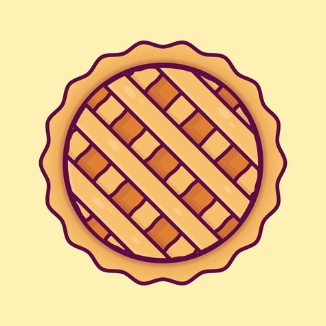 Apple pie cartoon vector isolated Cartoon Pie Drawing, Apple Pie Drawing Easy, Pie Art Drawing, How To Draw A Pie, Pie Drawing Cute, Pie Drawing Easy, Apple Pie Drawing, Apple Pie Art, Pie Doodle