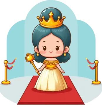 Crown Cartoon, Queen With Crown, Crown Clipart, Queen Clipart, Cute Queen, Crown Png, Cute Clipart, Cartoon Clip Art, Cartoon Style