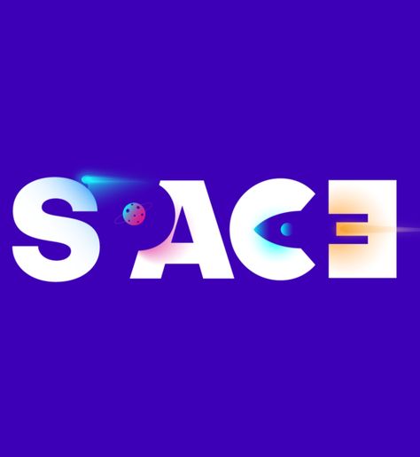 Space logo design. Creative use of negative space in this logo design. Follow for more design inspiration. #logodesign #logo #logos #space #negativespace #whitespace #branding #businessdesign #logodesigners #graphicdesign #graphicdesigners Space Logo Design, Space Logo, Space Projects, Typo Logo, Nasa Space, Typographic Logo, Space Nasa, Design Jobs, More Design