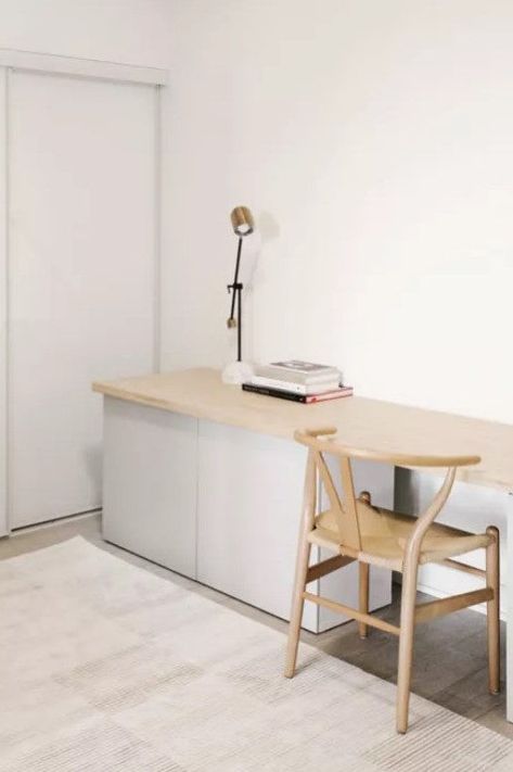 Ikea Big Desk, Bedroom Desk Storage, Ikea Desk And Tv Unit, Dresser And Work Desk, Writing Desk Storage Ideas, Ikea Hack Workspace, Ikea Storage Desk, Work Desk With Storage, Sideboard Desk Hack