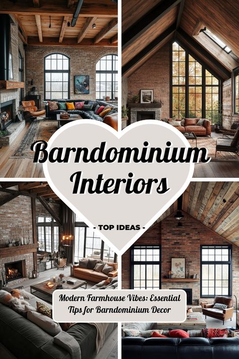 ♥ Are you dreaming of a modern barn house with stunning barn doors and an open floor plan kitchen? Explore these affordable barndominium interior design ideas for a stylish and rustic living space. Perfect for those who love farmhouse style and modern interiors. 🏡🚪🌾 #barndominiuminteriors #modernfarmhouse #openfloorplan #rusticdesign Shop House Living Quarters, Kitchen In Barndominium, Barndominium Ideas Living Room, Sarah West And Associates, Farmhouse Barndominium Kitchen, Open Floor Plan Barndominium Interior, Steel Building Homes Interior, Barndominium Laundry Room, Moody Barndominium