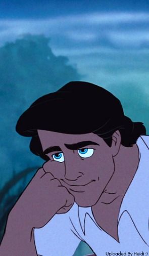 Eric amazed at Ariel's beauty Prince Eric Aesthetic Wallpaper, Prince Eric Cartoon, Prince Eric Wallpaper, Disney Prince Aesthetic, Prince Eric Aesthetic, Prince Eric Disney, Quotes Disney Princess, Ariel Prince, Disney Prince