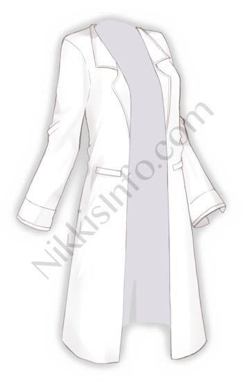 Doctor Coat, Doctor Outfit, Easy Hairstyles For Thick Hair, Fashion Sketches Dresses, Dress Design Sketches, Anime Dress, Illustration Fashion Design, Fashion Design Drawings, Drawing Clothes