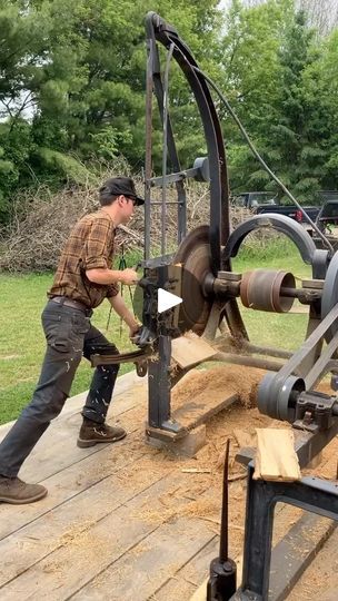 270K views · 1.8K reactions | Cedar shingle production with a machine from the 1860’s! @castironmachines 

#woodnetwork #woodworking #logging #sawmill #lumberyard #lumber #forestry #wood #arborists #salvagedwood #reclaimedwood #forestproducts #timber #slabs #localwood #slaburday #urbanlumber #artisian #slabsupply #woodworker #sustainability #woodfurniture #climatechange #woodworkingdiy #epoxy #hardwood #softwood #art #woodisgood | WherWood Cedar Shingle, Wood Splitter, Back Porch Ideas Covered Farmhouse, Wood Epoxy, Mobile Home Porch, Back Porch Ideas Decks, Metal Artwork Wall, Outdoor Living Design, Cedar Shingles