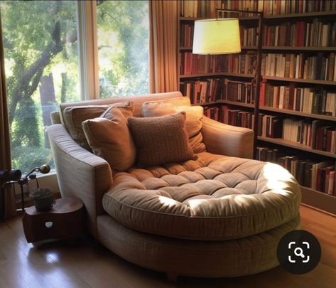 Oversize Reading Chair, Plush Reading Chair, Big Cozy Reading Chair, Oversized Chair Reading Nook, Oversized Comfy Chair, Home Reading Nook Ideas, Big Reading Chair, Big Comfy Reading Chair, Cozy Bedroom Bookshelves