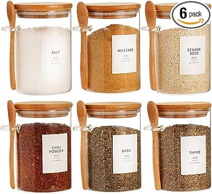 Pantry Decal, Food Label Sticker, Square Glass Jars, Spice Jar Labels, Coffee Container, Sugar Container, Glass Spice Jars, Spice Labels, Spice Tea