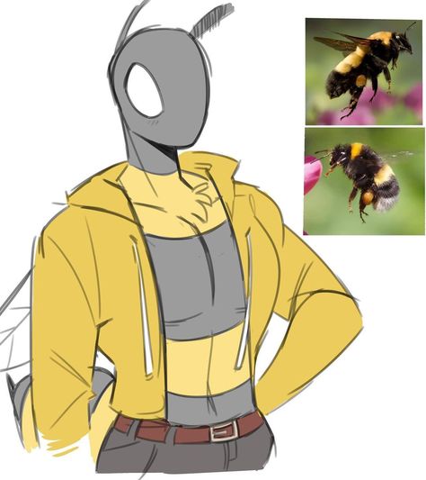 29.6k Likes, 122 Comments - Quill (he/they) (@idolomantises) on Instagram: “Wanted to introduce the wasp’s bee husband. It’s still a wip, so don’t expect it to be the final…” Bug Enthusiast, The Wasp, I Hope You Know, Wasp, Bumble Bee, Iron Man, Fun Facts, Bee, Zelda Characters