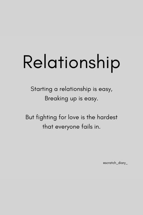 If fhe starting or breaking any relationship is easy for someone that means - was not really honest and right one .. it not makes sense.. fighting for love is not easy as well but gives strength if you know is worthy your all efforts 🙌🏻💪🏻🐝 Love Lessons Quotes Relationships, Wallpaper For Loved Ones, Hardest Relationship Quotes, Quest For Love, Love Is Not Easy Quotes, Relationship Quotes Deep Feelings For Him, Hurted Quotes Relationship For Him, Break In Relationship, Break Up Lines