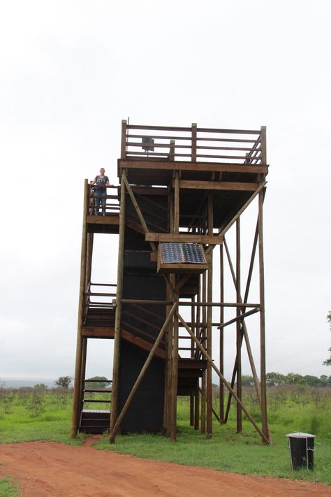 Look out tower Watch Tower Architecture, Look Out Tower, Bird Hide, Caddo Lake, Observation Tower, Jungle House, Lookout Tower, Tower House, Tower Design