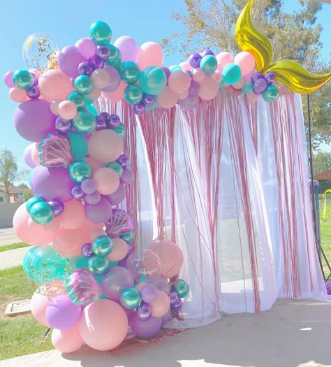 Mermaid Theme Wedding, Ariel Birthday Party, Mermaid Balloons, Deco Ballon, Mermaid Birthday Party Decorations, Mermaid Theme Birthday Party, Ariel Birthday, Mermaid Party Decorations, Mermaid Theme Party