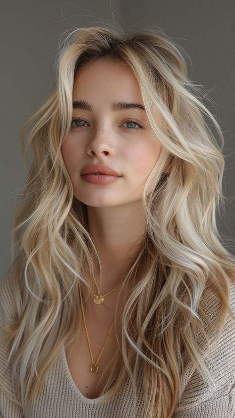 25 Trendy Hair Colors for an Enchanting Summer Makeover Cream Soda Hair Color, Blonde For Warm Skin Tone, Cream Blonde Hair, Hair Styles Long Hair, Medium Blonde Hair, Platinum Blonde Hair Color, Layered Hair With Bangs, Creamy Blonde, Curly Haircuts