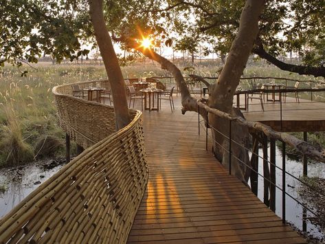 Editors' Picks: The Best Safari Lodges and Camps in Africa - Condé Nast Traveler Sandibe Okavango Safari Lodge, Botswana African Lodges, Bush Lodge, Luxury Safari Lodge, Lodge Design, Okavango Delta, Luxury Safari, Safari Lodge, African Safari, Botswana