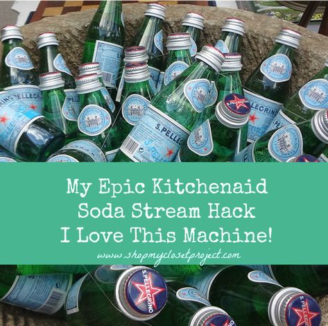 I love Perrier and San Pellegrino but my wallet doesn't love the habit. Here is the epic Soda Stream hack that I did recently that will save me money and help the earth at the same time! Soda Stream Station, Soda Stream Hack, Sodastream Hack, Soda Stream Recipes, Money Hungry, Help The Earth, Healthy Beverages, Soda Syrup, Mixer Recipes