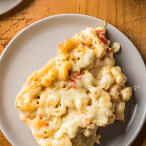 Pimento Mac and Cheese | America's Test Kitchen Recipe Pimento Mac And Cheese, Entree Ideas, Cooks Country, Donut Toppings, Cookie Toppings, Country Recipes, Country Magazine, America's Test Kitchen Recipes, Southern Food