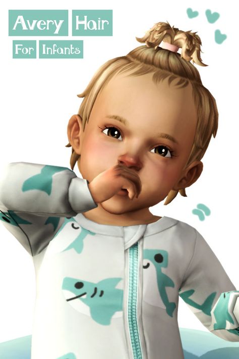 Sims4 Infant Hair, Sims Infants, Sims 4 Infant Hair, Toddler Hair Sims 4, Infant Cc, Kids Maxi, Infant Hair, Sims Baby, Sims 4 Cas Mods