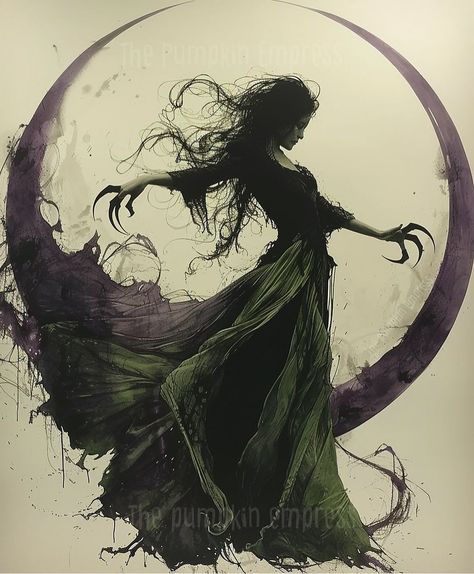 Dark Goddess Drawing, Dark Witch Drawing, Witch Art Aesthetic, Modern Witch Art, Dark Witch Art, Moon Witch Art, Witch Character Art, Magia Dc, Green Witch Art