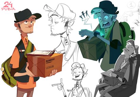 Character Design Tips, Delivery Guy, Random Character, Character Design Cartoon, Sketch Poses, Winter Schnee, Character Design Sketches, Male Character, Fall Inspiration