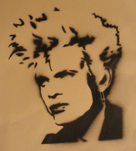 Stencil Graffiti, Musician Art, Elbow Tattoos, Billy Idol, Oc Ideas, Girl Sketch, The Favourite, Art Clothes, Leg Tattoos