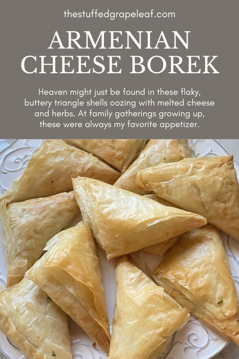 Cheese Boreg Armenian, Armenian Appetizers, Armenian Dessert, Cheese Triangles, Sweet Savory Recipes, Heritage Recipes, Armenian Recipes, Christmas Dinner Ideas, At Family