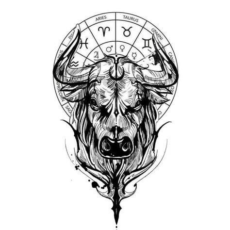 Bulls Head Tattoo, Bull Tattoo Men, Zodiac Tattoos Taurus, Taurus Tattoo Men, Tattoo Taurus, Ox Tattoo, Tattoo Japonais, Eagle Head Tattoo, Taurus Bull Tattoos