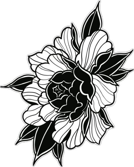 Tattoo Japonais, Traditional Tattoo Outline, Traditional Tattoo Stencils, Japanese Flower Tattoo, Traditional Tattoo Flowers, Drawing Designs, Eagle Tattoos, Floral Tattoo Sleeve, Tattoo Illustration