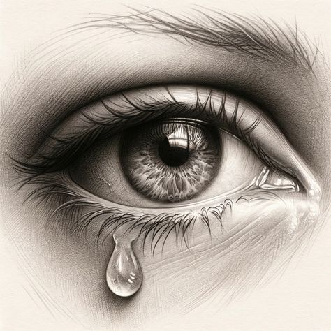 #art #artist #artwork #pinterest #portrait #painting #drawing #pencil #pencilsketch #pencilart #sketch Eye In Hand Drawing, Realistic Eye Pencil Drawing, Small Realistic Drawings, Pencil Drawings Eyes, Eye With Tear Drawing, Human Eye Sketch, Siren Eye Drawing, Eyes Sketch Pencil, Teary Eye Drawing