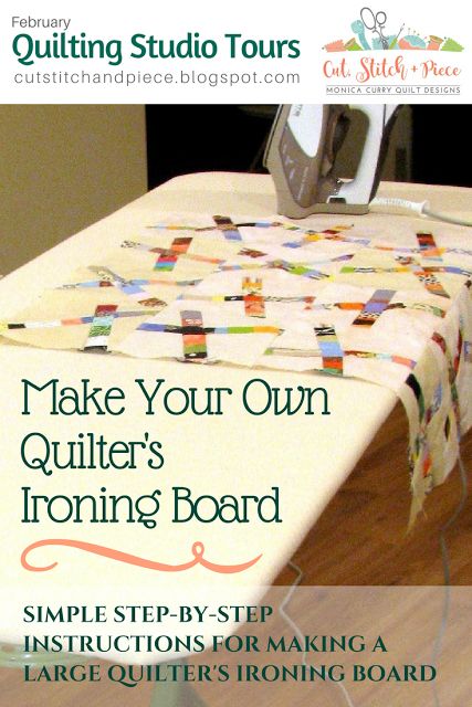 Quilters Ironing Board, Quilt Room Organization, Diy Ironing Board, Ironing Station, Sewing Room Storage, Ironing Boards, Quilt Studio, Sewing Room Design, Sewing Room Decor