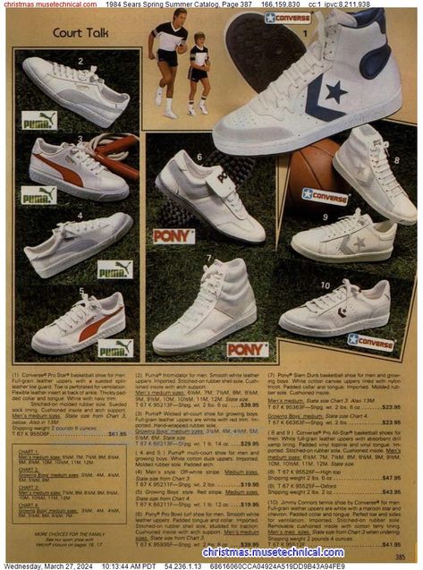 1980s Shoes, Sears Catalog, 80s Outfit, Christmas Catalogs, Clothing Catalog, 1980s Fashion, Old Clothes, 80s Fashion, Saucony Sneaker