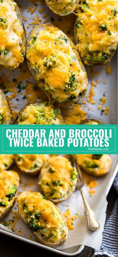 Twice Baked Potatoes Recipe, Broccoli And Potatoes, Cheddar Potatoes, Twice Baked Sweet Potatoes, Beans Recipes, Stuffed Baked Potatoes, Broccoli Bake, Ovo Vegetarian, Baked Potato Recipes