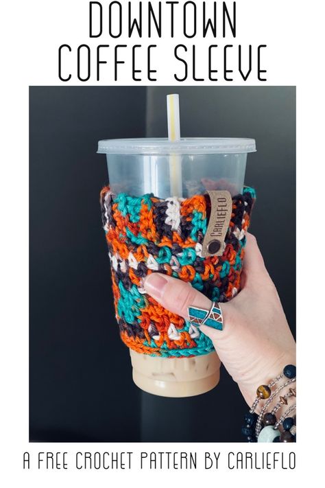 Purse Design Ideas, Sleeve Crochet Pattern, Crochet Koozie, Coffee Sleeve Pattern, Free Heart Crochet Pattern, Coffee Cozy Pattern, Mug Cover, Crochet Halter Top Pattern, Cup Cozy Pattern