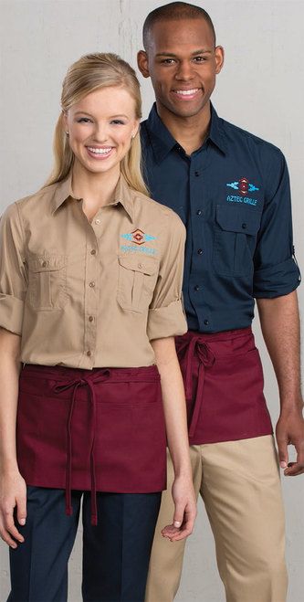 Waitstaff Uniform, Uniform Shirt, Beach Lounge, Uniform Shirts, Fabric, Color