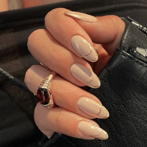 Double French Manicure, Double French Nails, French Nail Ideas, Easy Nail Designs Summer, Barbie Pink Nails, Angel Nails, French Manicures, Metallic Nail Polish, Fake Nails Designs