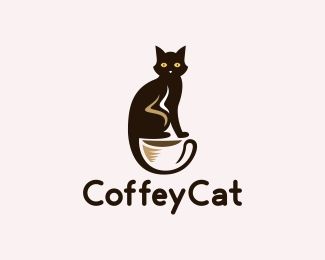 Coffey Cat Logo design - Coffey Cat logo with domain name Price $122.00 Cat Cafe Name Ideas, Cat Logo Ideas, Cute Cat Logo, Cat Logo Design Ideas Creative, Cattery Logo, Cat Cafe Logo, Cat Logo Design, Chocolate Logo, Coffee Shop Logo