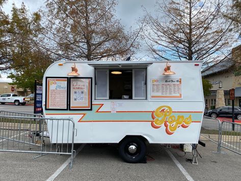 Vintage Food Trailer, Soda Truck Ideas, Soda Trailer, Cocktail Trailer, Soda Truck, Shasta Remodel, Lemonade Trailer, Bakery Trailer, Retro Food Truck