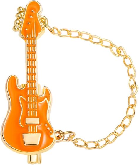 Amazon.com: Guitar Tassel Chain Brooch Pin Cute Enamel Musical Instrument Badges on Backpack Guitar Brooches Badges Pins Present Gifts Accessories Brooch (Orange Guitar): Clothing, Shoes & Jewelry Orange Guitar, Chain Brooch, Red Guitar, Pin Cute, Enamel Lapel Pin, Musical Instrument, Present Gift, Gift Accessories, Lapel Pins