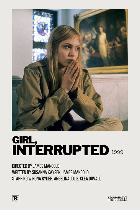 Minimalistic Polaroid Poster, Polaroid Movie Poster, Clea Duvall, Mental Institution, Most Paused Movie Scenes, Brittany Murphy, Iconic Movie Posters, Film Posters Minimalist, Girl Interrupted