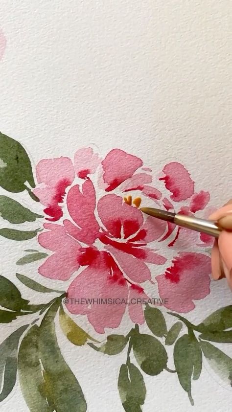 thewhimsicalcreative on Instagram: Relaxing Simple Watercolour Peony 😍♥️ . Paints @winsorandnewton Paper @artessentialsin supplies from @artloungein . . . . . . . . . . . .… Watercolour Peonies, Watercolour Peony, Coral Peonies, Watercolor Peonies, Twelve Days Of Christmas, Easy Watercolor, Wedding Stationary, Fabric Painting, Dried Flowers