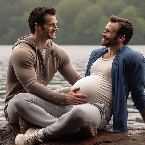 SUPERCAP MULTIVERSE OF LOVE - CHAPTER 22 WHAT IF PART TWO - Wattpad Chris Evans Gay, Gay Wedding Photos, Pregnant Man, Phineas Y Ferb, Love You Best Friend, Gay Romance, Attractive Guys, Shirtless Men, Good Good Father