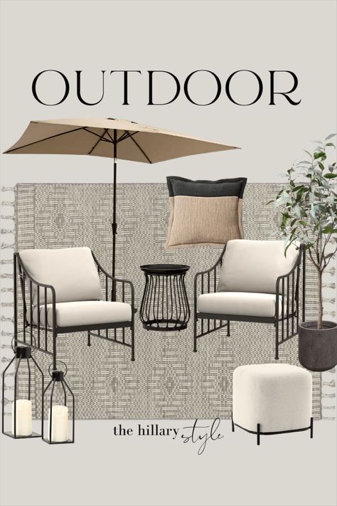 Better Homes & Gardens Aubrey … curated on LTK Modern Porch Furniture Ideas, Target Front Porch Decor, Front Porch Ideas Furniture, Front Porch Styling Ideas, Small Porch Seating Ideas, Better Homes And Garden Patio Furniture, Back Porch Furniture Ideas, Lanai Makeover, Luxury Patio Design