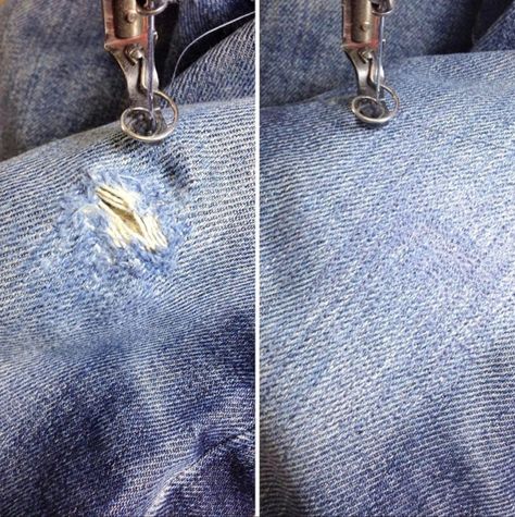 Master Denim Repair & Jeans Restoration with Indigo Proof - Closet Core Patterns Patching Jeans, Jean Mending, Jeans Repair, Clothing Repair, Repair Jeans, Denim Repair, Mending Clothes, Make Do And Mend, Repair Clothes