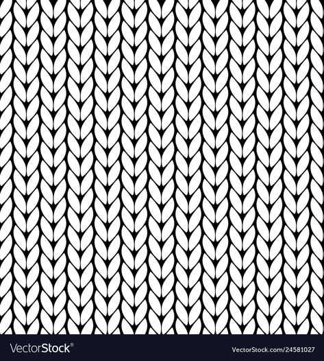 Knitting pattern texture seamless Royalty Free Vector Image Drawing Clothes Texture, Knitting Patterns Illustration, How To Draw Knitted Texture, Knitting Vector, Knit Texture Pattern, Knit Illustration, Knit Fabric Texture, Knitting Background, Knitting Illustration